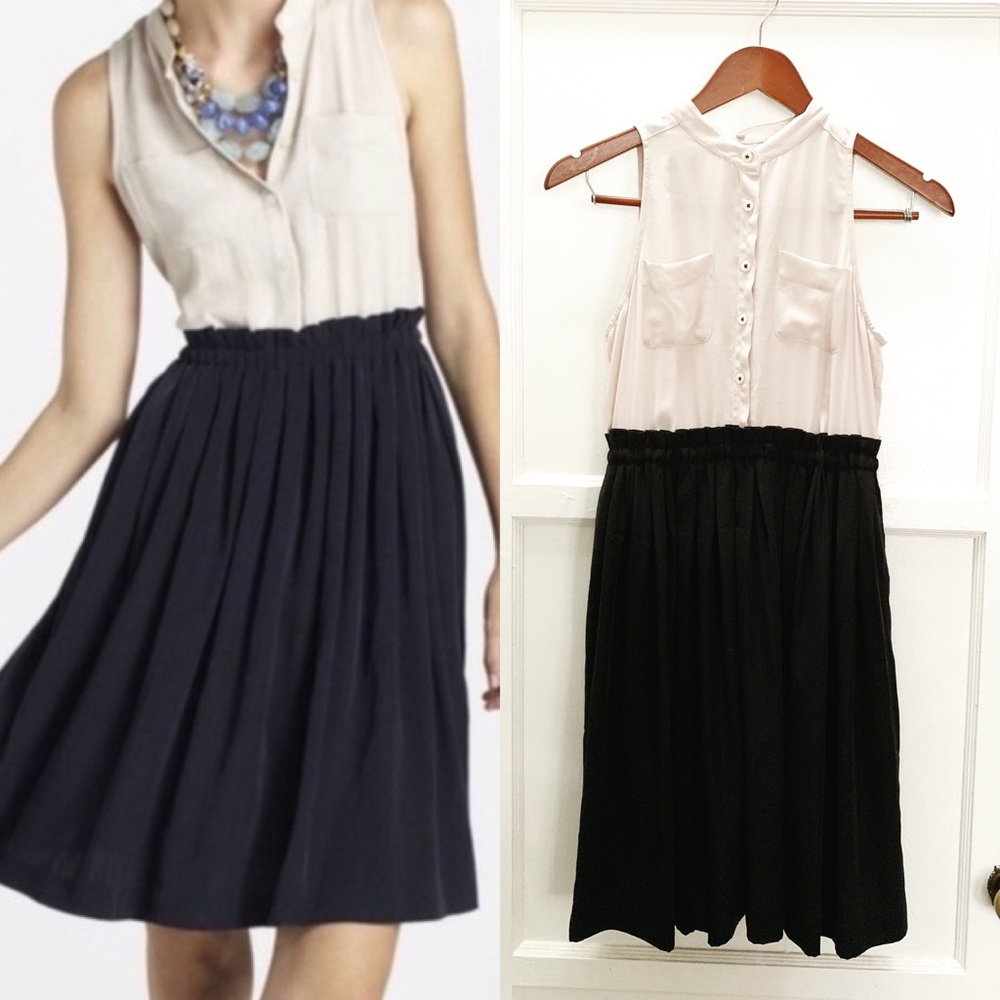 Anthropologie Colorblock Shirtdress